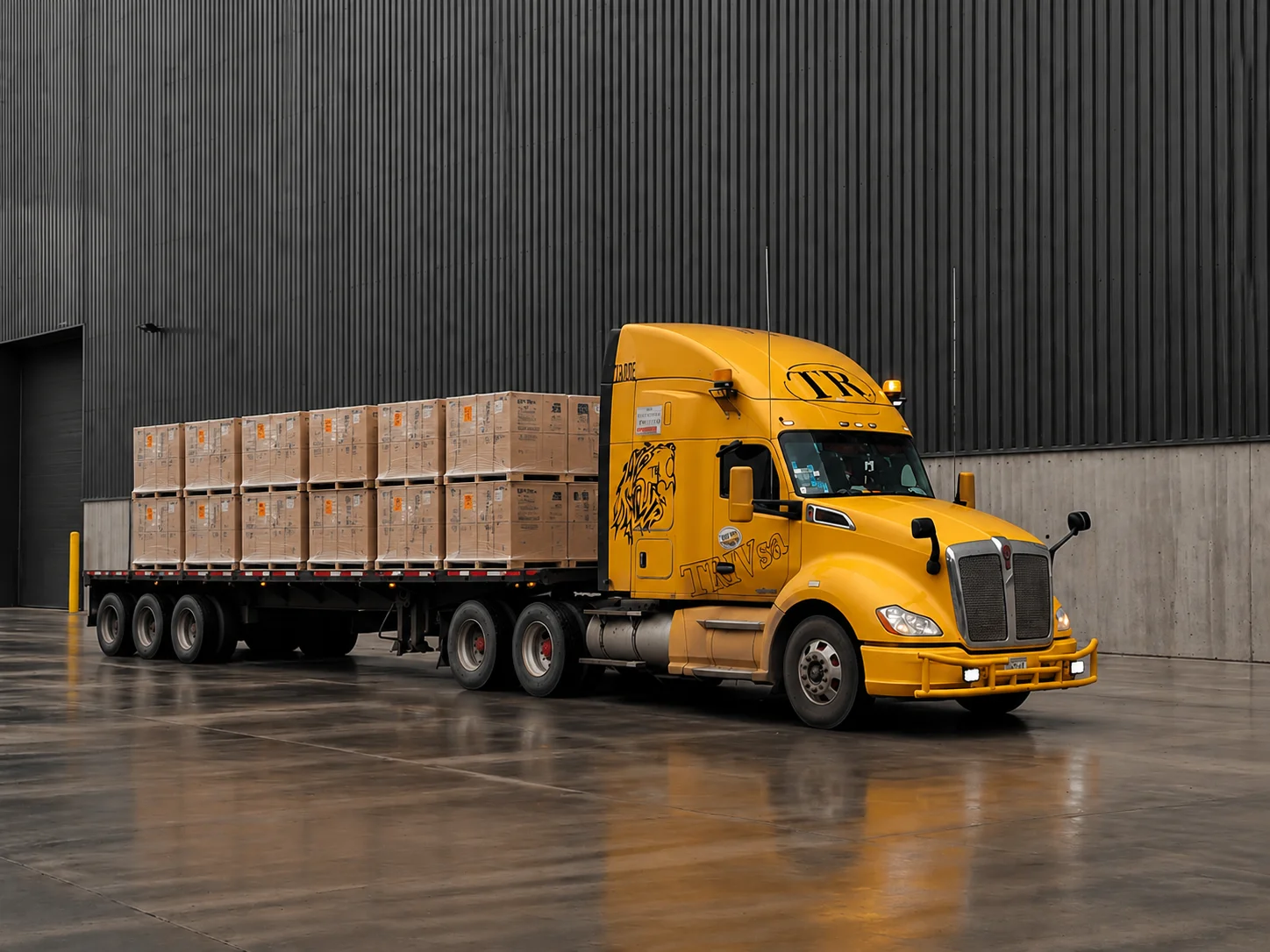Transporte carga suelta plataformas 40ft noreste México